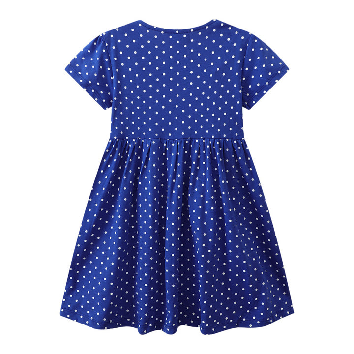 Girls' leisure dress with cute dinosaur motif Mune Fashion