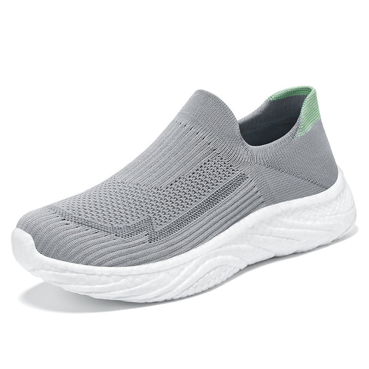 Women's seamless knit sock sneaker with extra cushioning Wave-EVA sole Mune Fashion