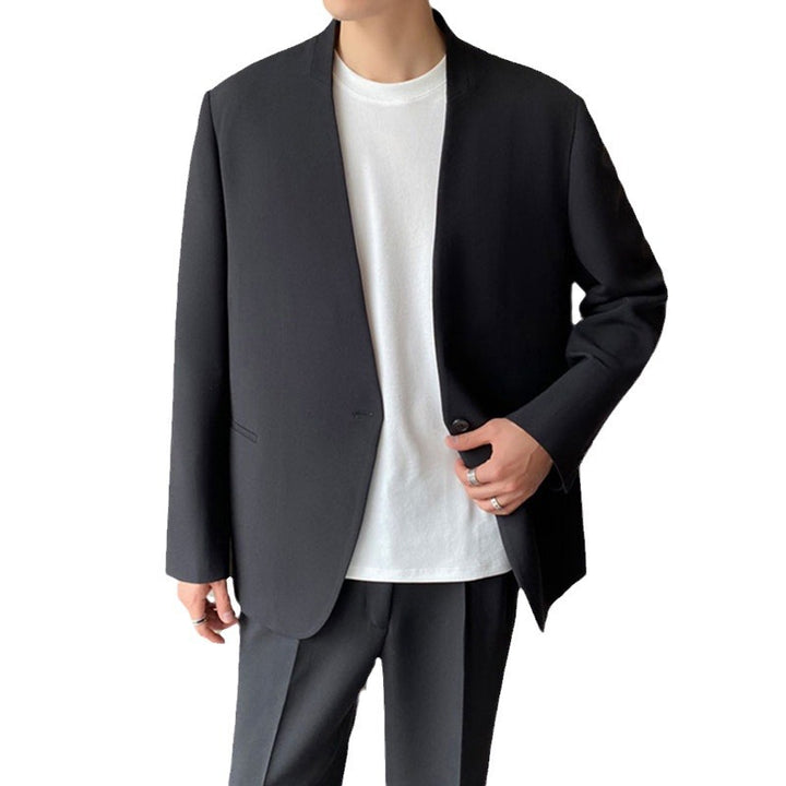 Men's Minimalist Box Blazer and Wide Pleat Suit Trousers Mune Fashion