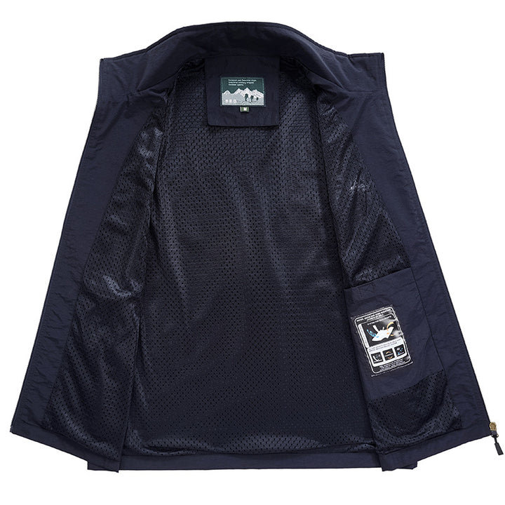 Men's Lightweight Outdoor Softshell Vest with Breathable Mesh Lining and Concealed Zipper Pockets Mune Fashion
