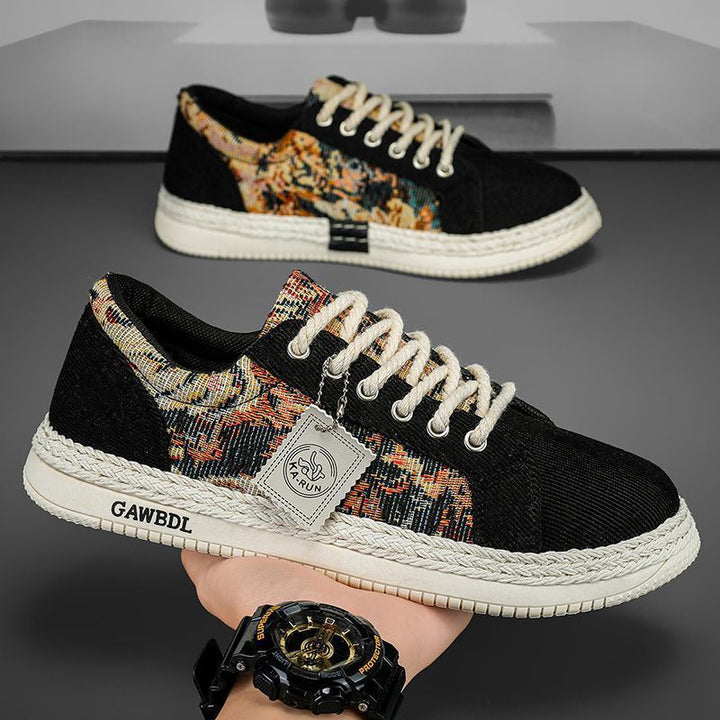 Women's stylish sneakers with unique textile mix and comfortable sole Mune Fashion