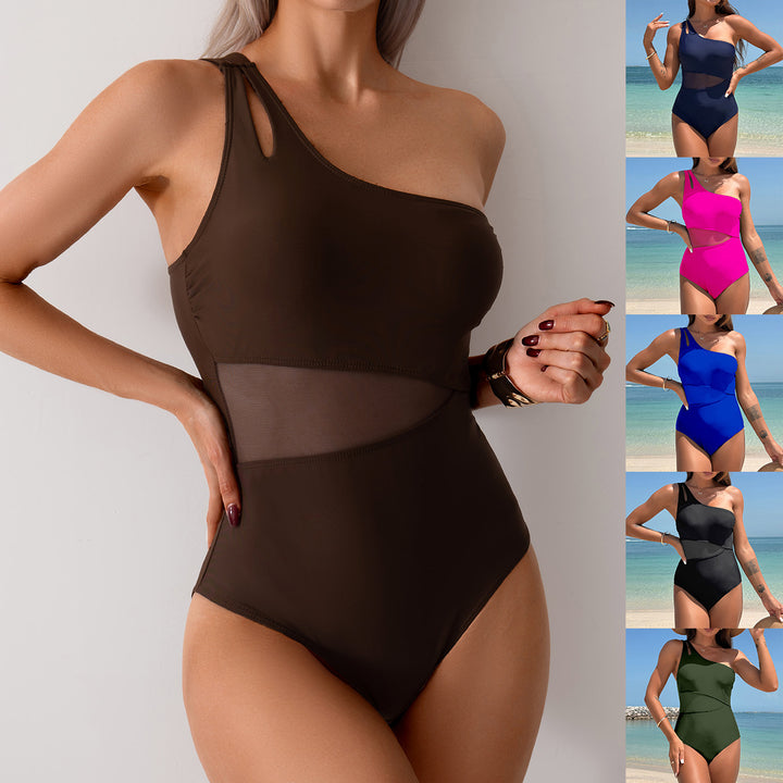 Women's elegant one-piece with asymmetric cut Mune Fashion