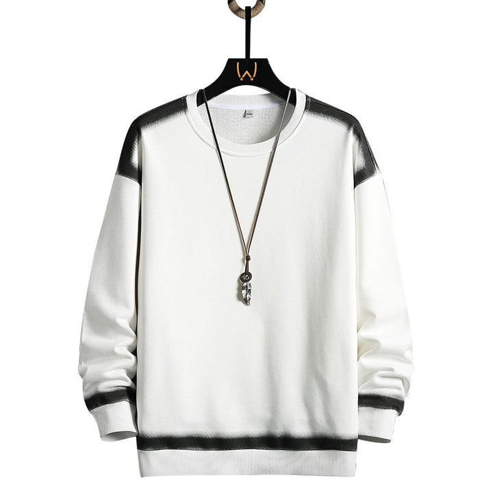 Men's Oversized Sweatshirt with subtle gradient trim and round neck