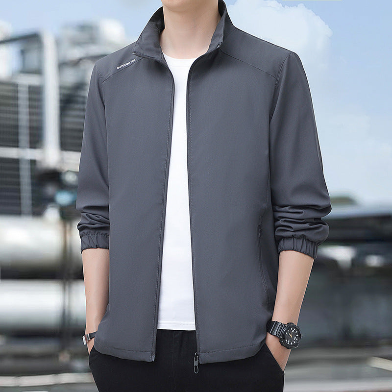 Men's sporty leisure jacket with high collar Mune Fashion