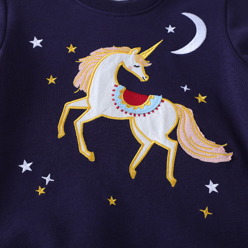 Girls sweatshirt with enchanting unicorn design Mune Fashion
