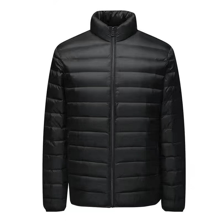 Men's ultra-light packable micro quilted jacket with stand-up collar, padded insulation and wind-resistant shell Mune Fashion