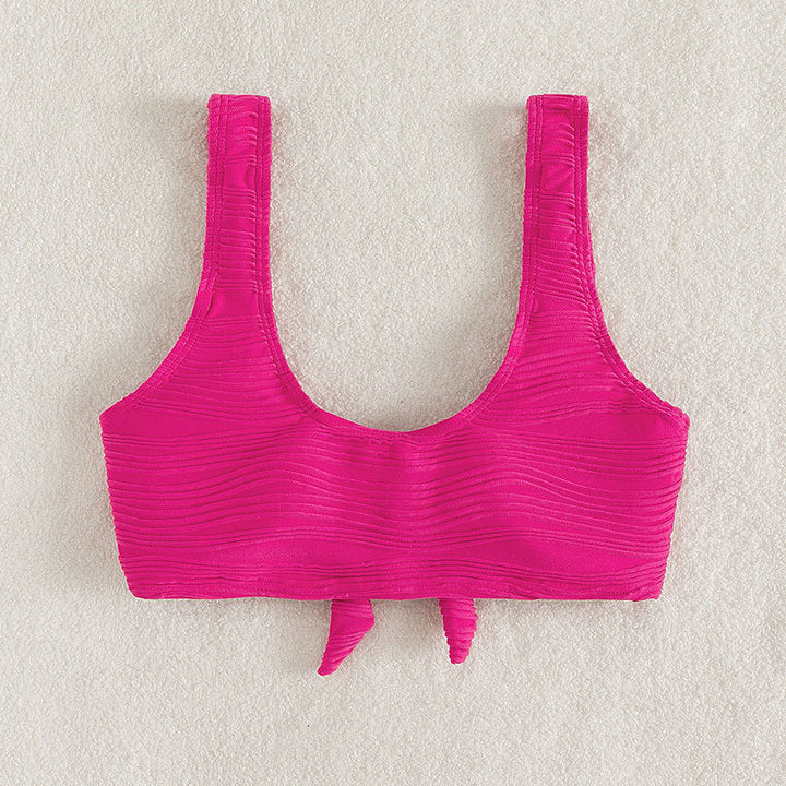 Women's Bikini Set with knottable top and high-cut bottom Mune Fashion