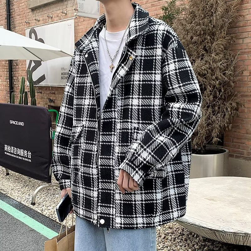 Men's Urban Check Pattern Jacket Mune Fashion