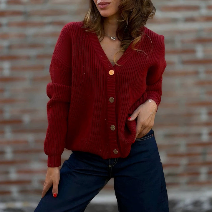 Women Cosy Knitted Cardigan Mune Fashion