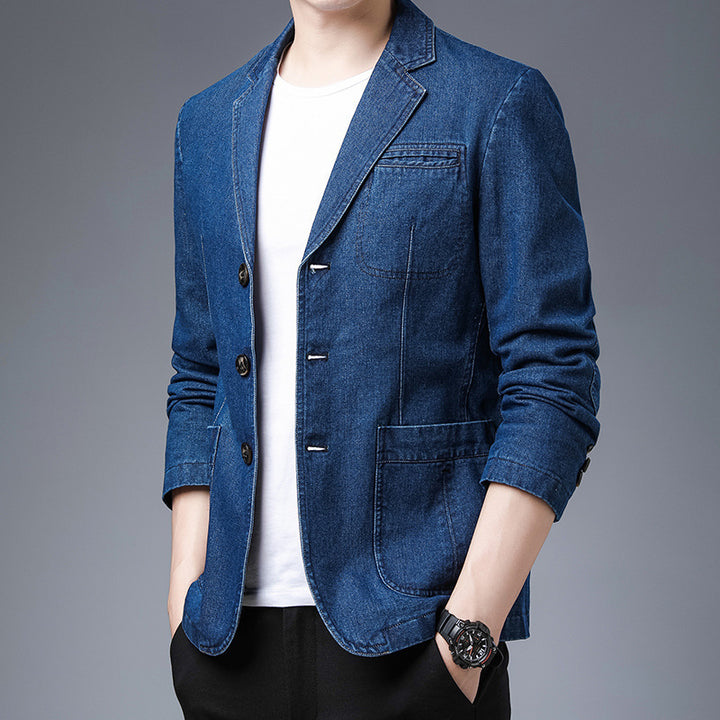 Men's Denim Blazer Mune Fashion