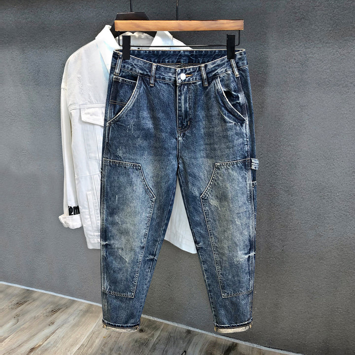 Ladies Fashionable Denim Pants Mune Fashion