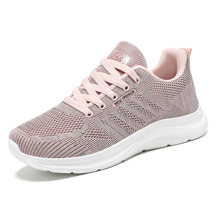 Women’s knitted lace-up sneaker with 3D knitted upper material, reinforced toe cap, and reactive EVA cushioning Mune Fashion