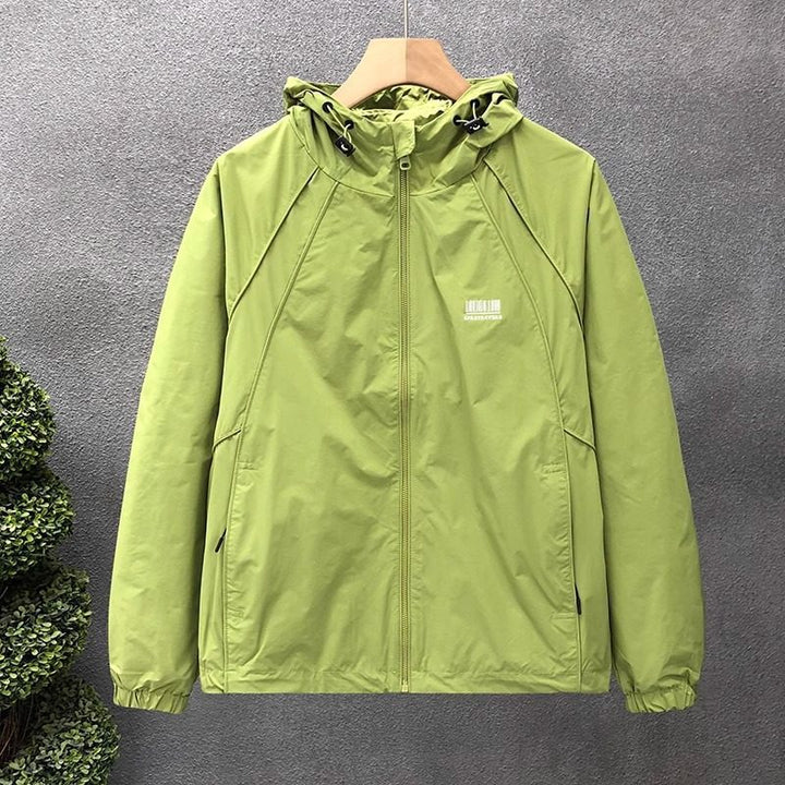 Men's Lightweight Windbreaker with Adjustable Hood Mune Fashion