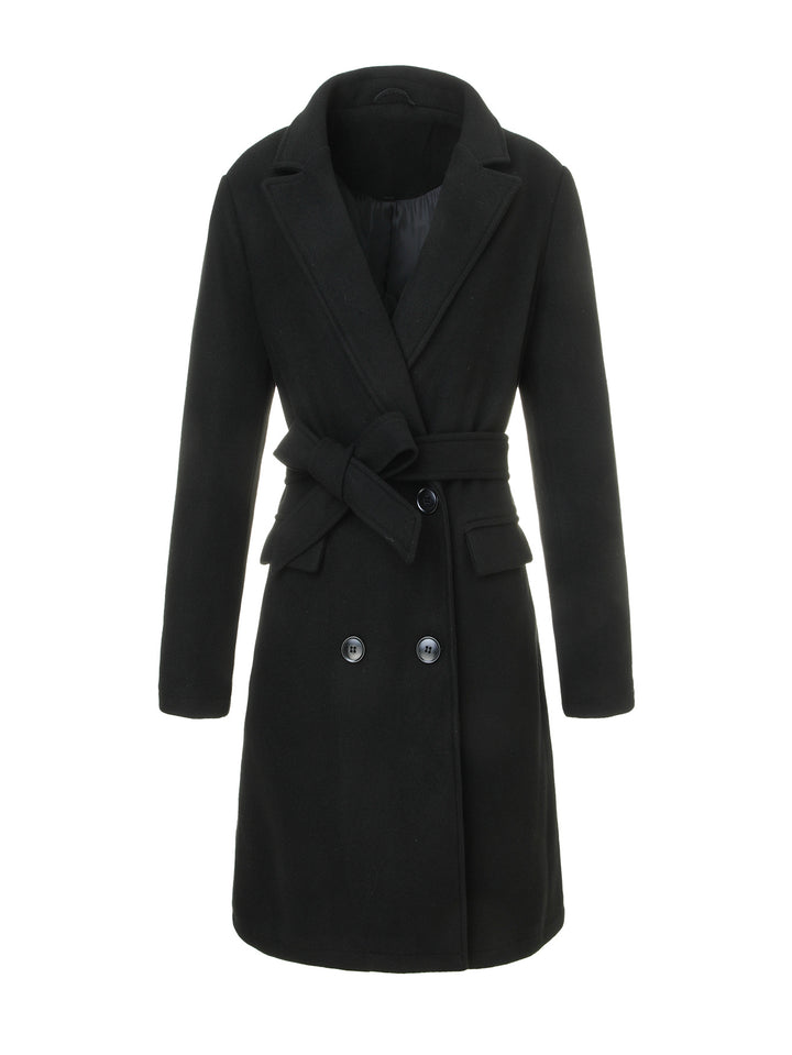 Women's Elegant and Timeless Wrap Coat Mune Fashion