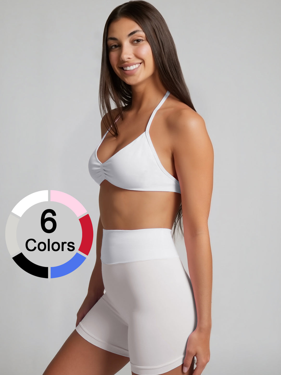 Women's sporty bikini set with high-waisted shorts and elastic support Mune Fashion