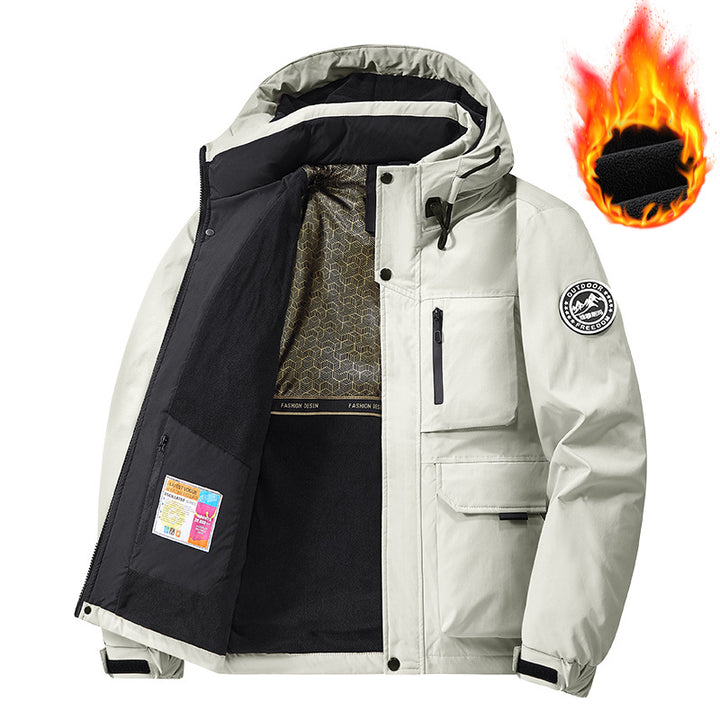 Men's Technical Thermal Parka with Microfleece Lining and Utility Pockets Mune Fashion