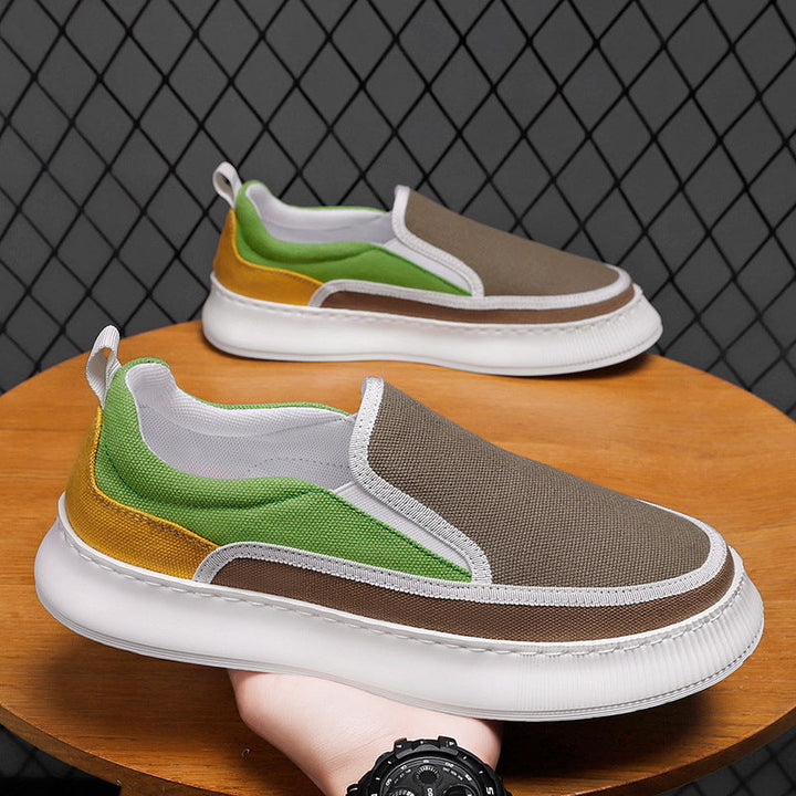 Women's Slip-On Sneakers with Breathable Surface and Non-Slip Sole Mune Fashion