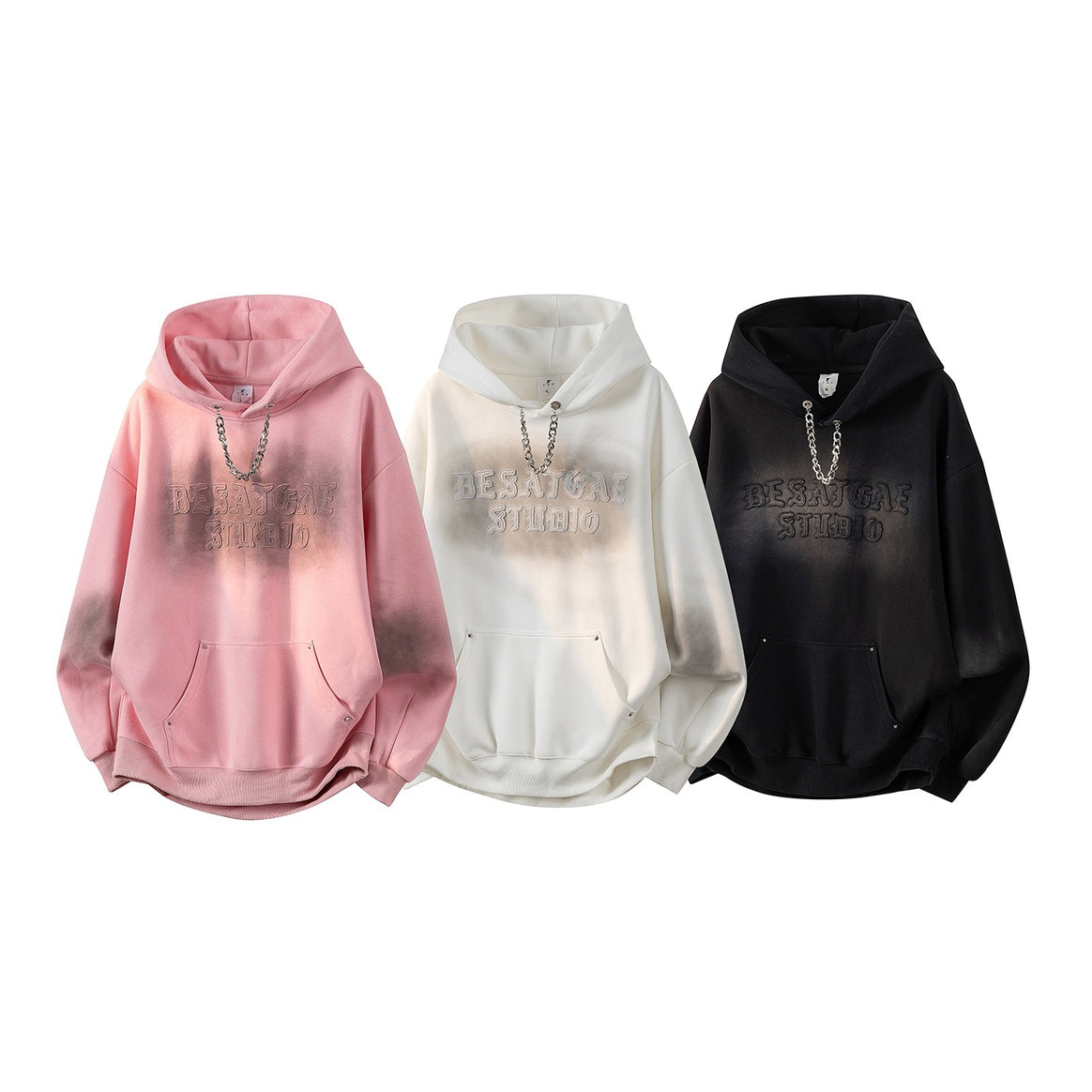 Unisex Oversize Hoodie with handwritten graphic print, kangaroo pocket & ribbed hem Mune Fashion