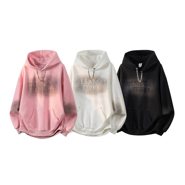Unisex Oversize Hoodie with handwritten graphic print, kangaroo pocket & ribbed hem Mune Fashion