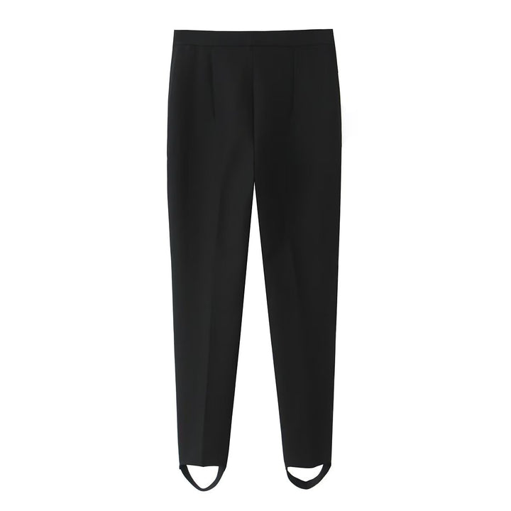 Ladies tailored suit trousers with crease and ankle strap Mune Fashion