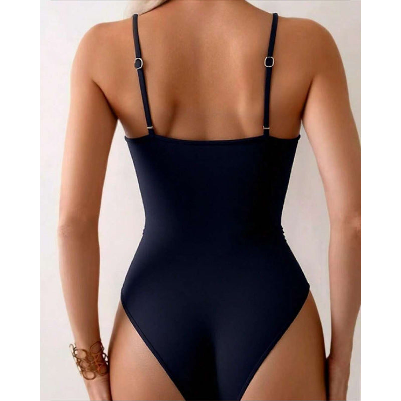 Women's High-Quality Cut-Out Swimsuit with Decorative Buckles Mune Fashion