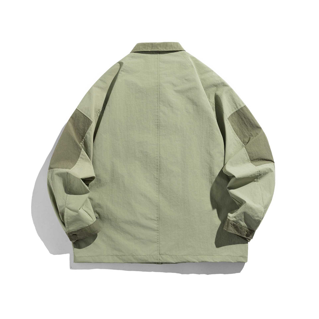Unisex utilitarian field blouson jacket with multiple pockets and D-ring Mune Fashion