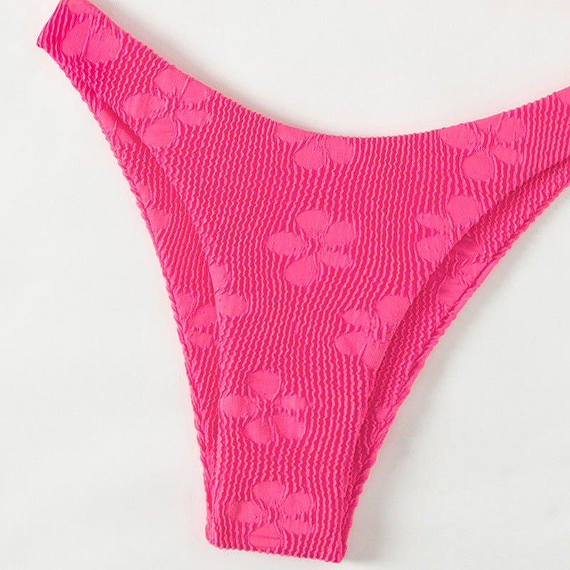 Women's Triangle Bikini with Refined Ruffle and Tie Details Mune Fashion