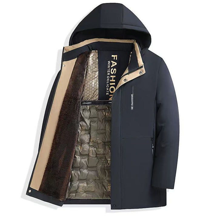 Men's warm padded jacket with hood Mune Fashion