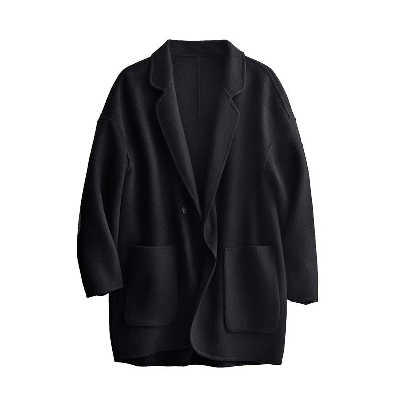 Women Oversized Wool Jacket Mune Fashion
