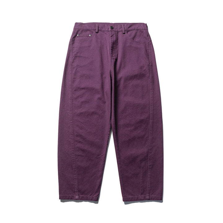 Men's tapered twill pants with high waist and five pockets Mune Fashion