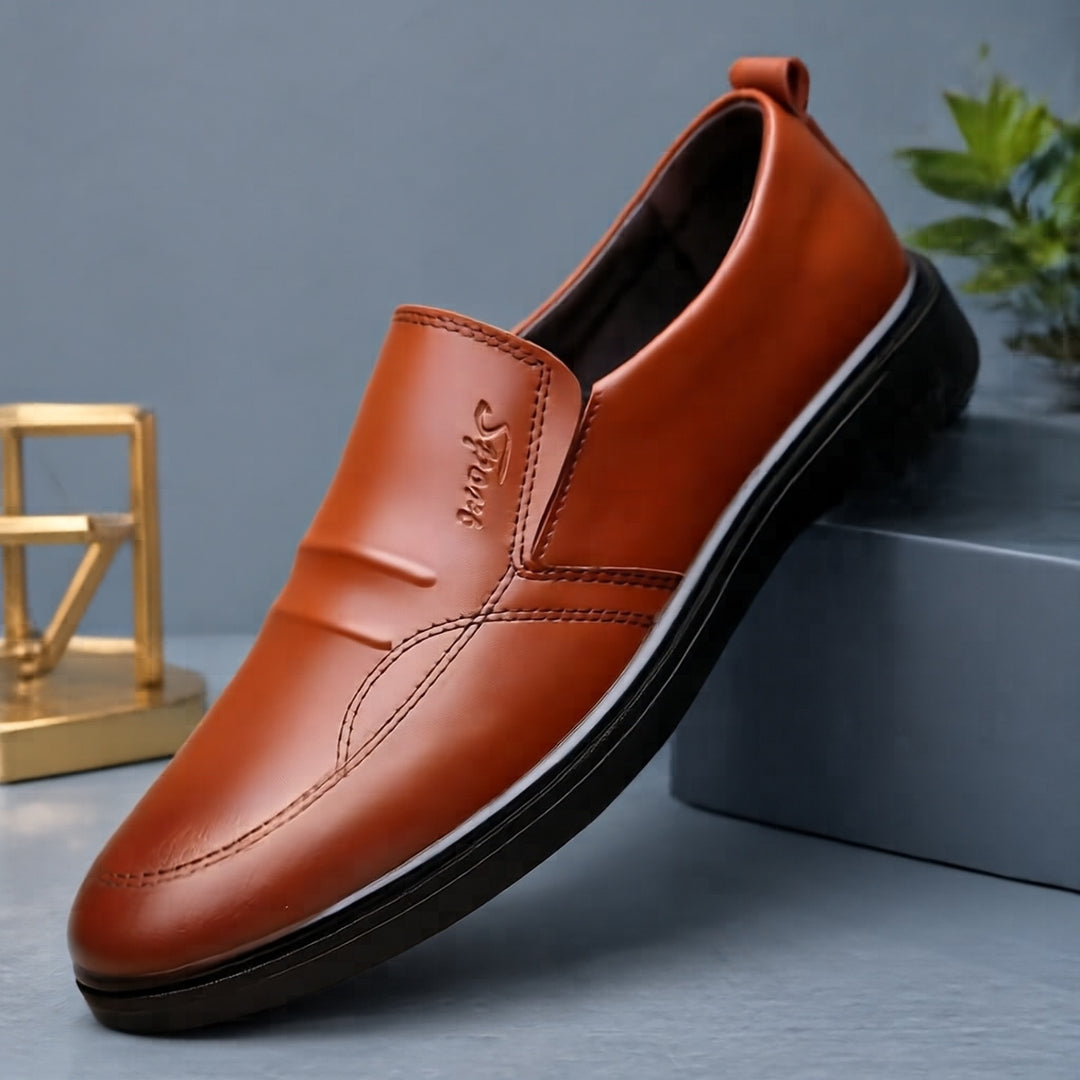 Men's Elegant and Comfortable Slip-On Leather Shoes Mune Fashion 1788175386