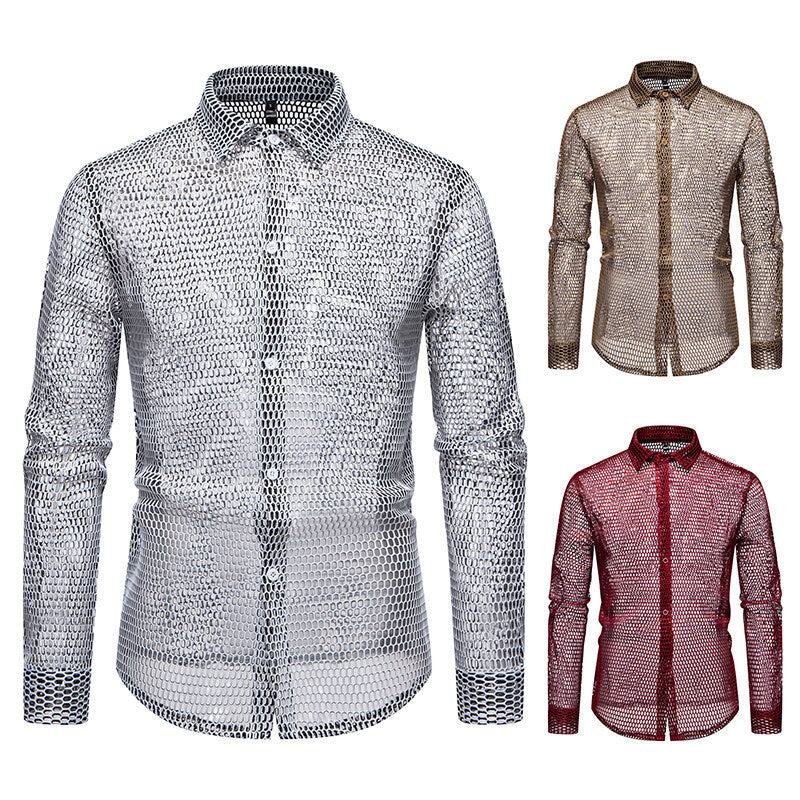 Men's mesh shirt made of high-quality material with innovative design Mune Fashion