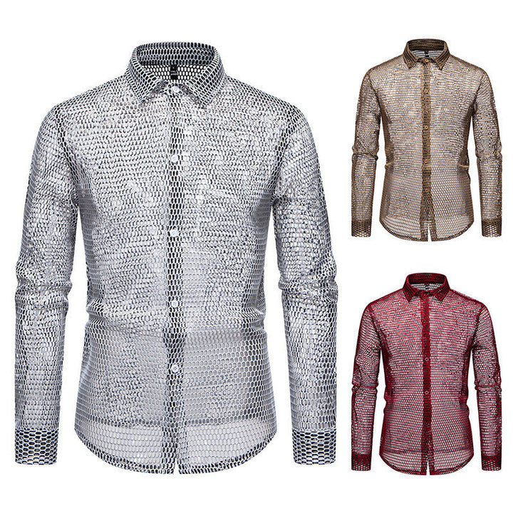 Men's mesh shirt made of high-quality material with innovative design Mune Fashion