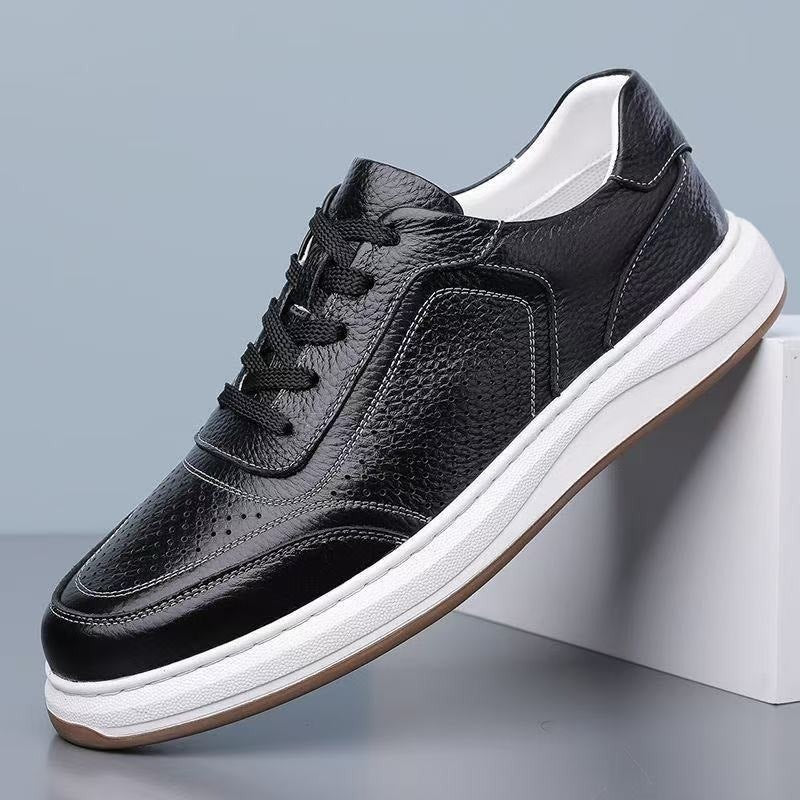 Men's Comfortable Leather Sneakers Mune Fashion
