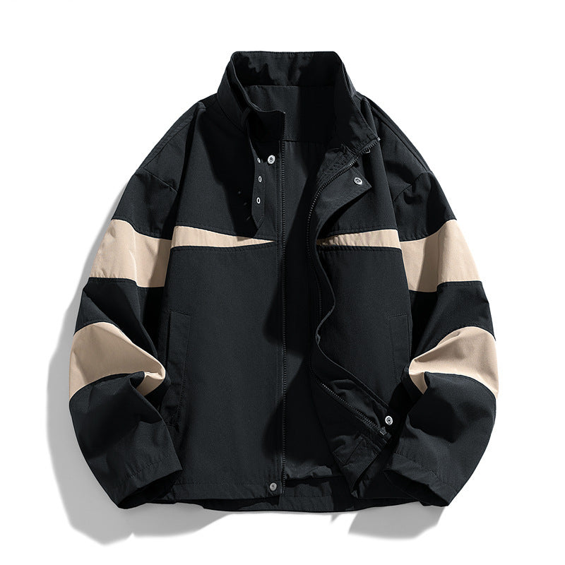 Men's Fashion Sport Jacket with High Collar Mune Fashion