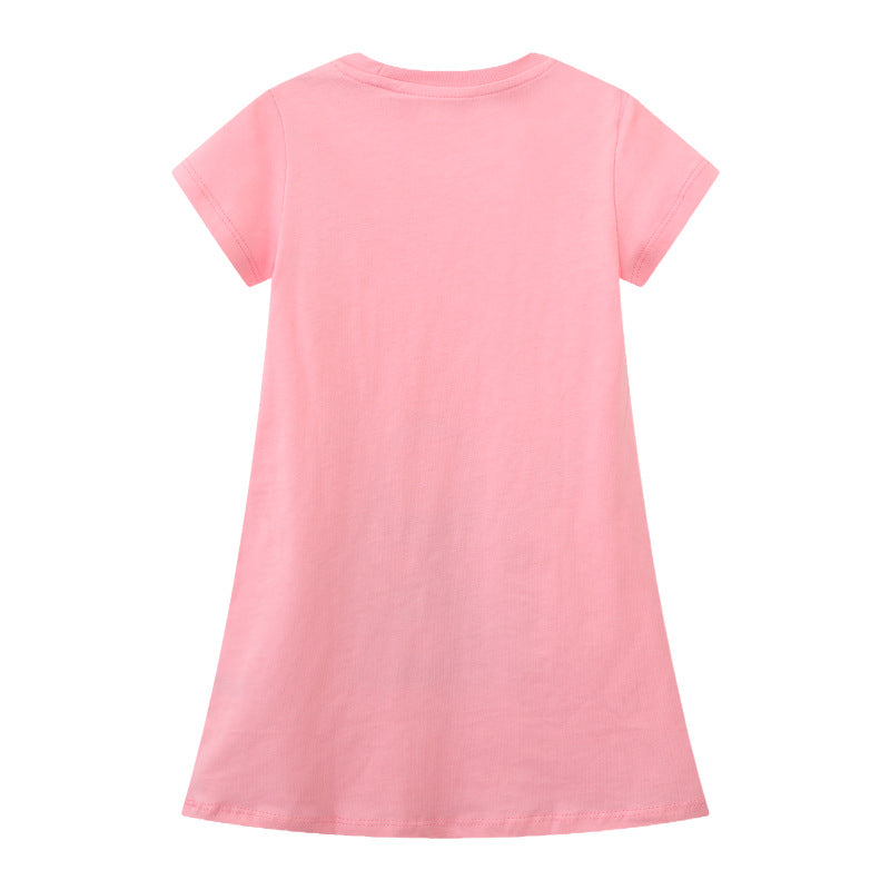 Girls T-Shirt Dress with Creative Pocket Design Mune Fashion