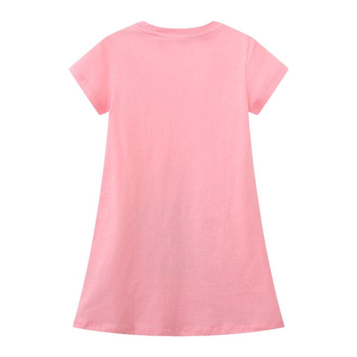 Girls T-Shirt Dress with Creative Pocket Design Mune Fashion