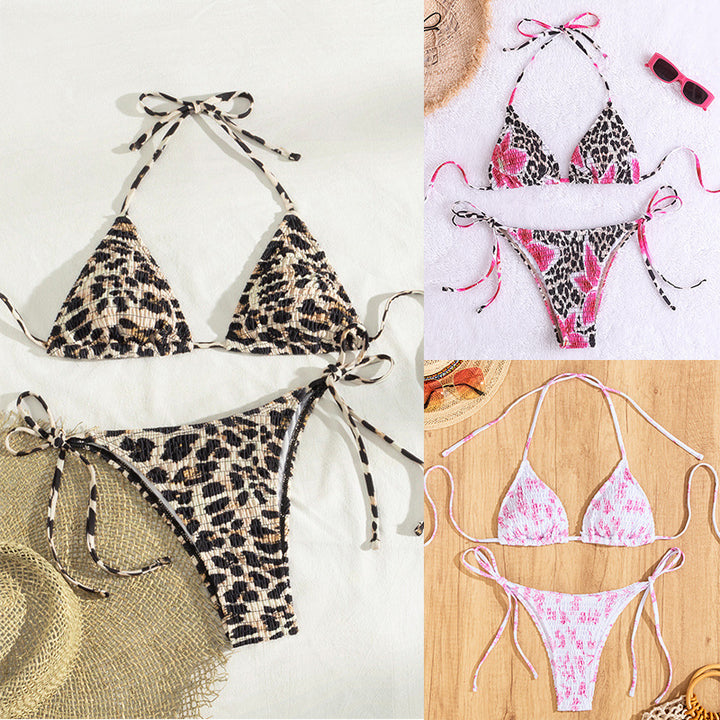 Women's triangle bikini with playful ruffle design Mune Fashion