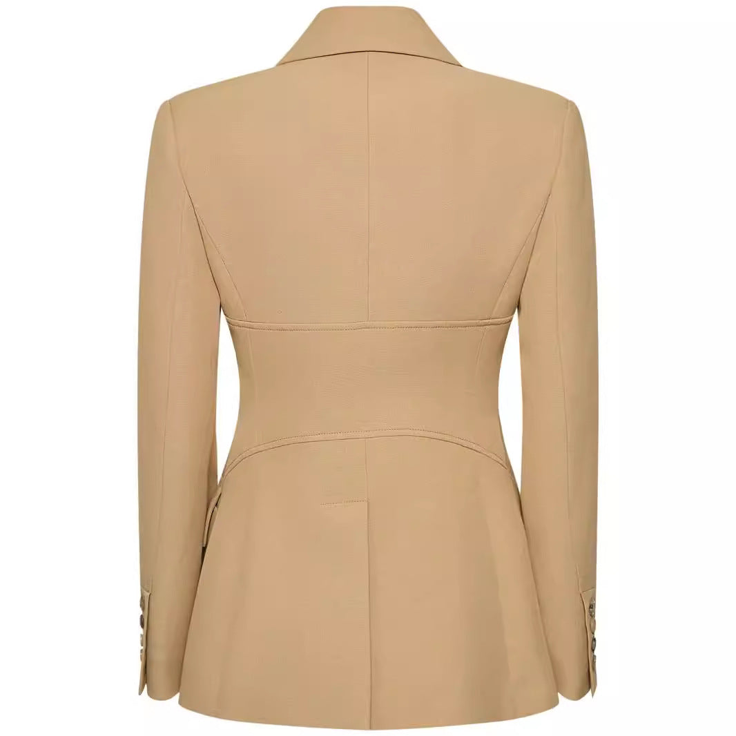 Women's Two-Piece Suit in Tailoring with Fitted Blazer and Wide Leg Mune Fashion