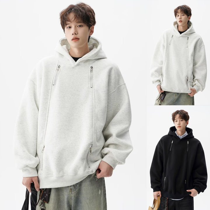 Men's Urban Oversized Hoodie with Zippers Mune Fashion