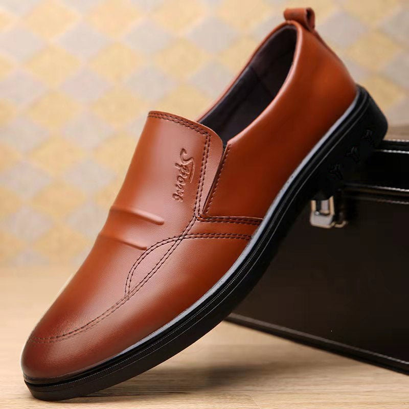 Men's Elegant and Comfortable Slip-On Leather Shoes Mune Fashion 1788175386