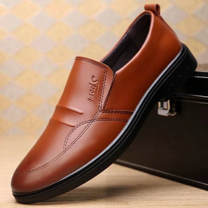 Men's Elegant and Comfortable Slip-On Leather Shoes Mune Fashion 1788175386