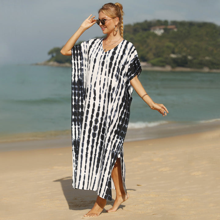 Women's airy beach kaftan with asymmetric cut Mune Fashion