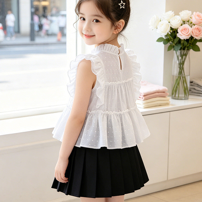 Girls Summer Top with Ruffle Details Mune Fashion