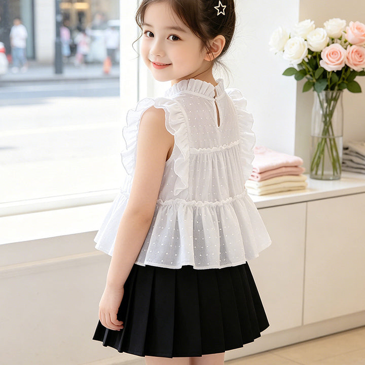 Girls Summer Top with Ruffle Details Mune Fashion