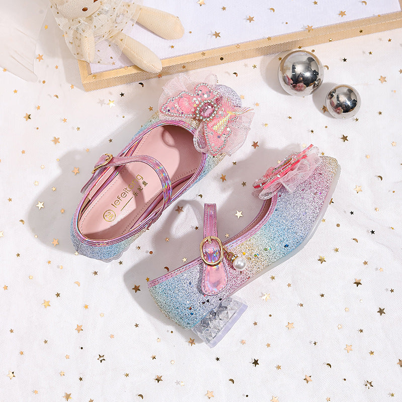 Ladies Glittering Ballet Flats with Floral Motif Mune Fashion