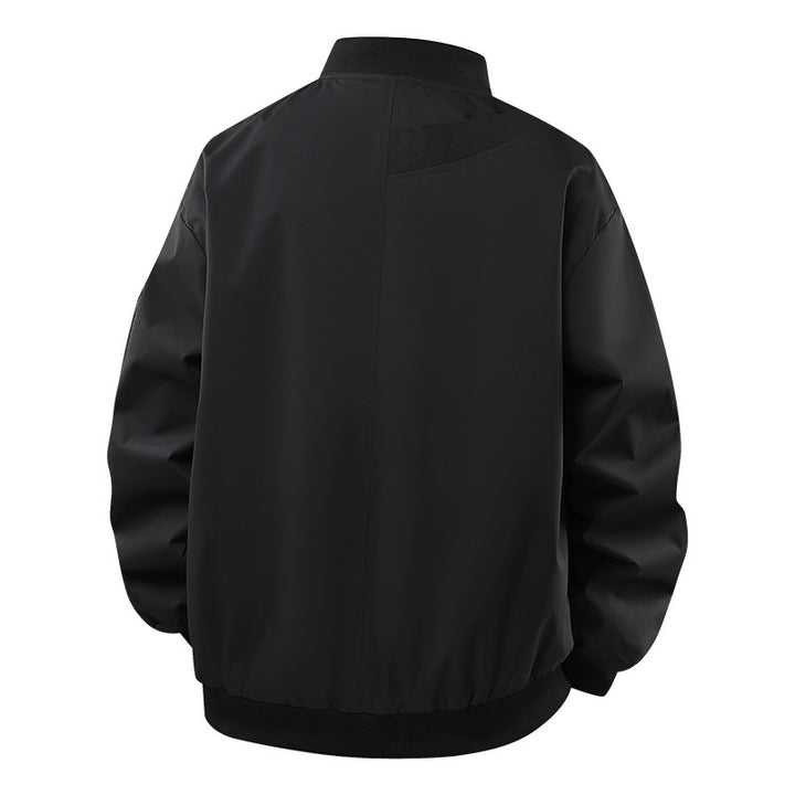 Men's Stylish Bomber Jacket with Zipper and Practical Pockets Mune Fashion