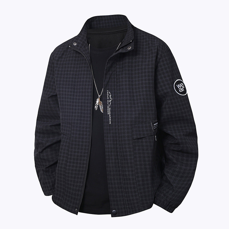 Men's Multifunctional Windbreaker with High Collar Mune Fashion