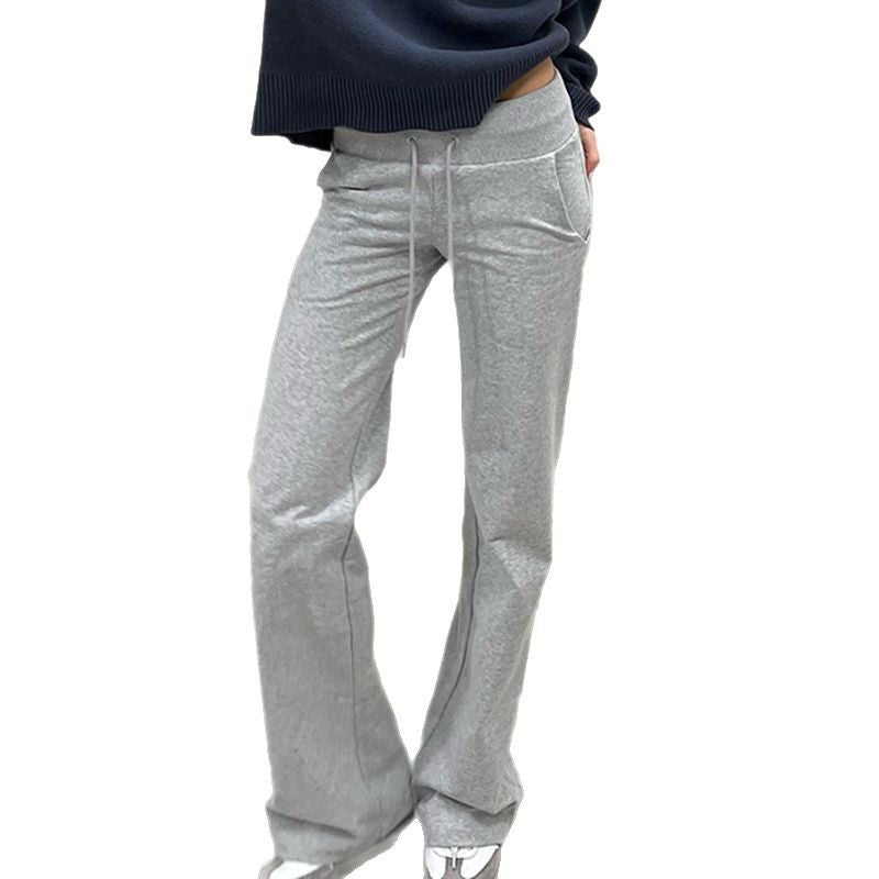 Women’s wide sweatpants with high comfort waistband, drawstring and patch pockets Mune Fashion