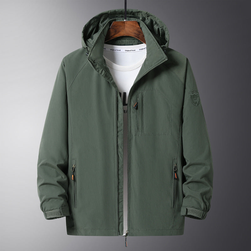 Men's Urban All-Weather Travel Anorak with Mesh Lining and Concealed Zipper Mune Fashion
